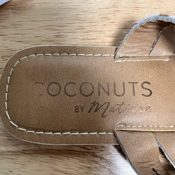 Coconuts by Matisse Womens Slip On Dotted Sandals Cream/Brown Size 7M - Picture 8 of 9